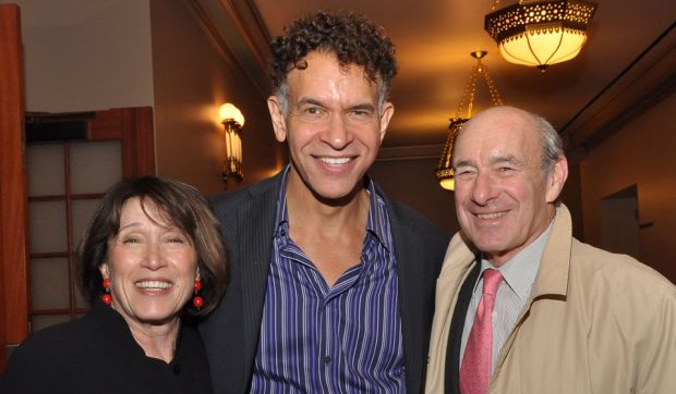 Brian Stokes Mitchell with two guests
