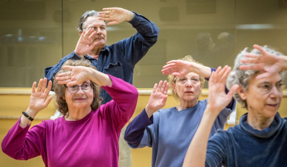 Seniors at a dance class