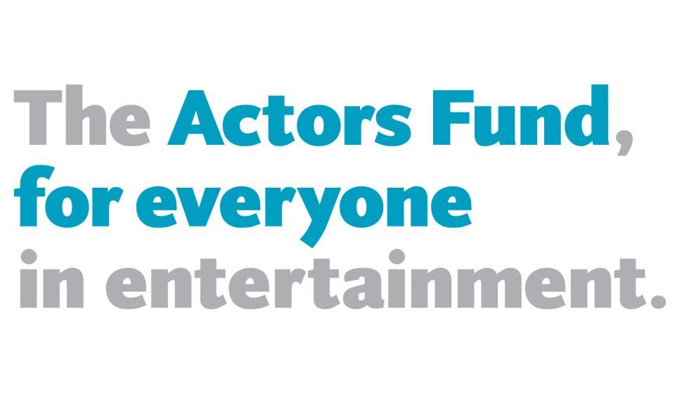 Actors Fund Logo, Blue and Grey Text