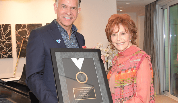 Brian Stokes Mitchell and Glorya Kaufman