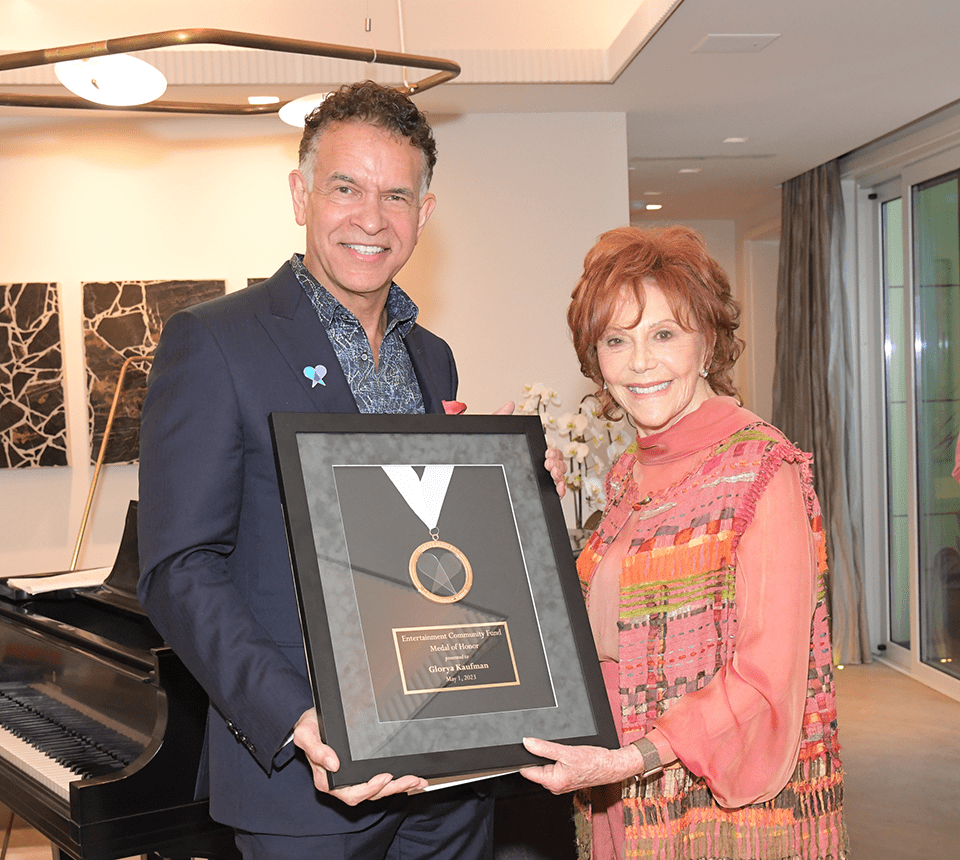 Brian Stokes Mitchell and Glorya Kaufman